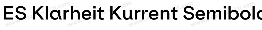ES Klarheit Kurrent Semibold TRIAL字体转换